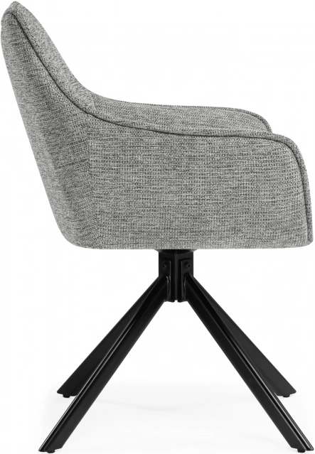Стул Denever, поворотный, серый / чёрный