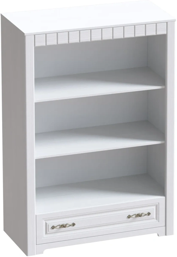 Стеллаж Прованс, открытый, бодега белая / патина премиум