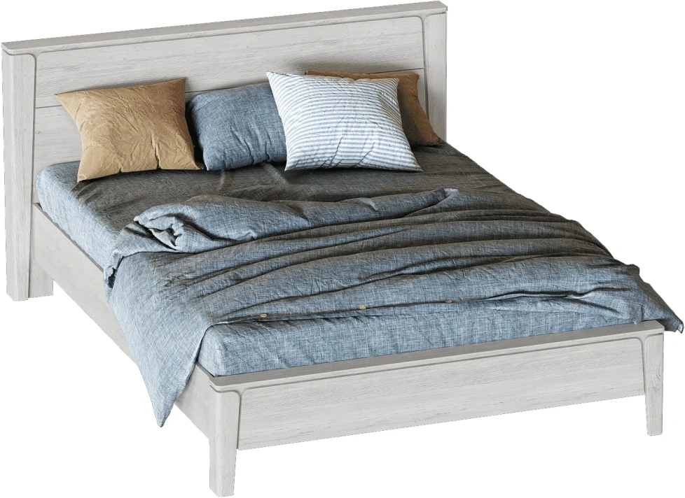 Кровать Мальта 160, двуспальная, дуб винтерберг