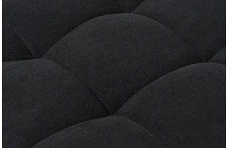 Барный табурет Лофт, микровелюр катания блэк / черный матовый