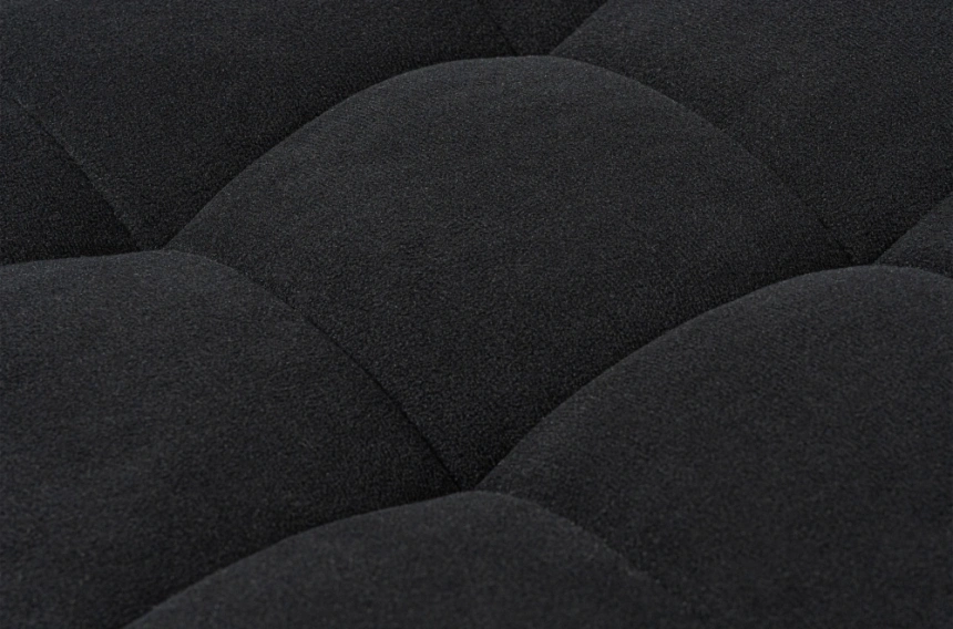 Барный табурет Лофт, микровелюр катания блэк / черный матовый