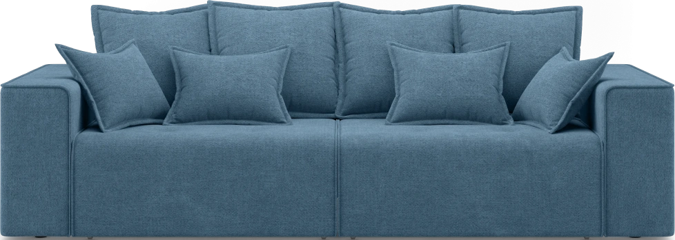 Диван прямой двухместный Венте, модель 035, Danco 796 (синий)