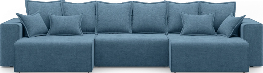 Диван П-образный трехместный Венте, модель 035, Danco 796 (синий)