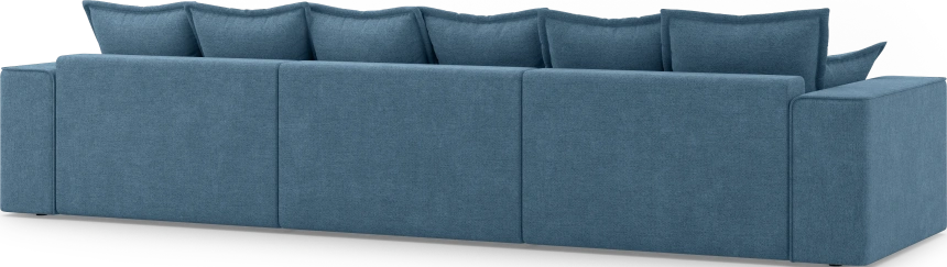 Диван П-образный трехместный Венте, модель 035, Danco 796 (синий)