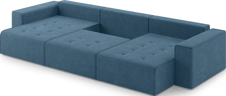 Диван П-образный трехместный Венте, модель 035, Danco 796 (синий)