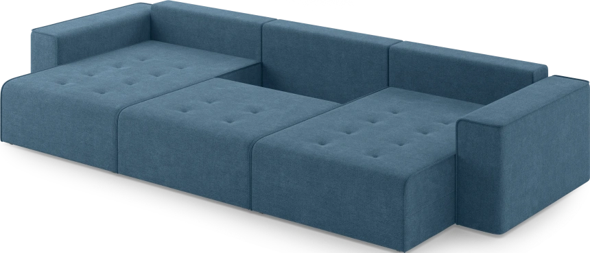 Диван П-образный трехместный Венте, модель 035, Danco 796 (синий)