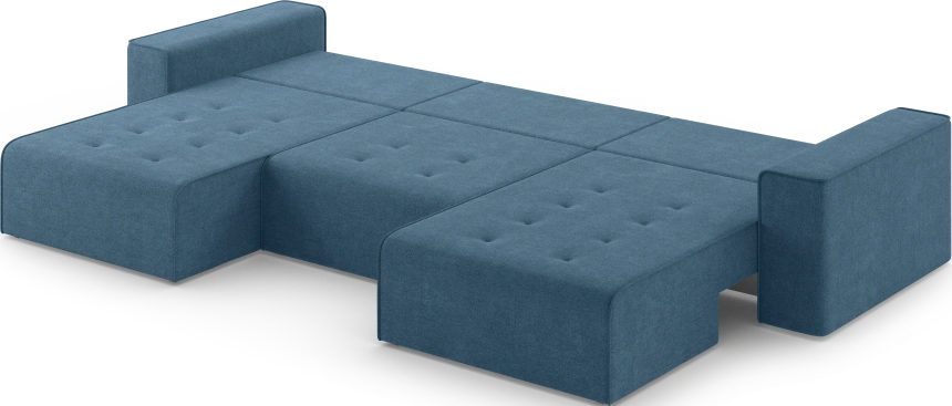 Диван П-образный трехместный Венте, модель 035, Danco 796 (синий)