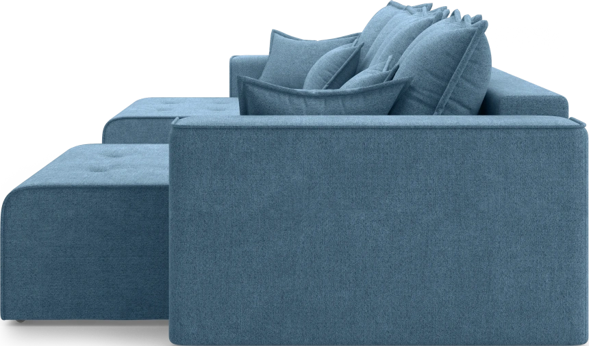 Диван П-образный трехместный Венте, модель 035, Danco 796 (синий)