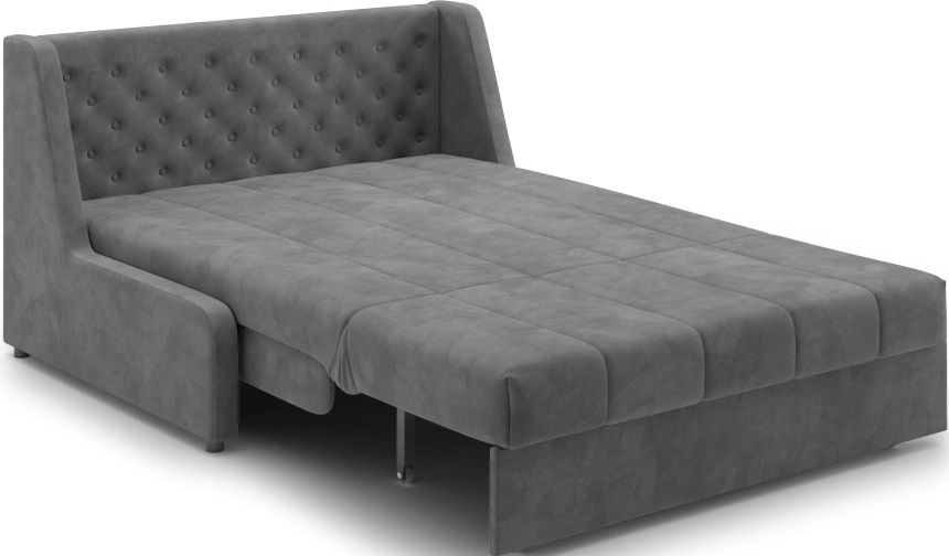 Диван прямой Ричмонд 140, модель 069, без подлокотников, Серый (Ultra Grey)