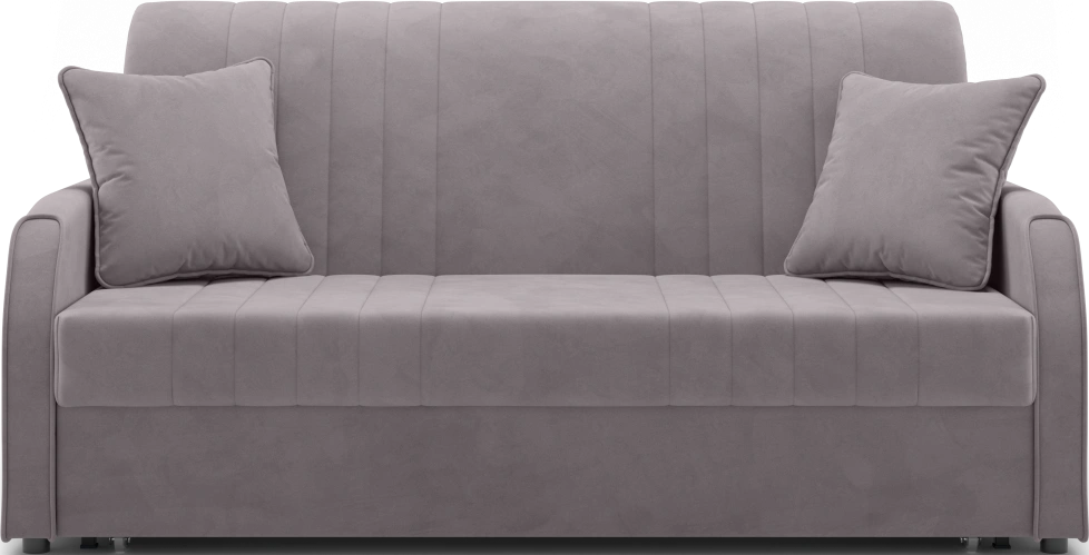 Диван прямой Сантос 160, модель 053, Velutto 08 (серый)