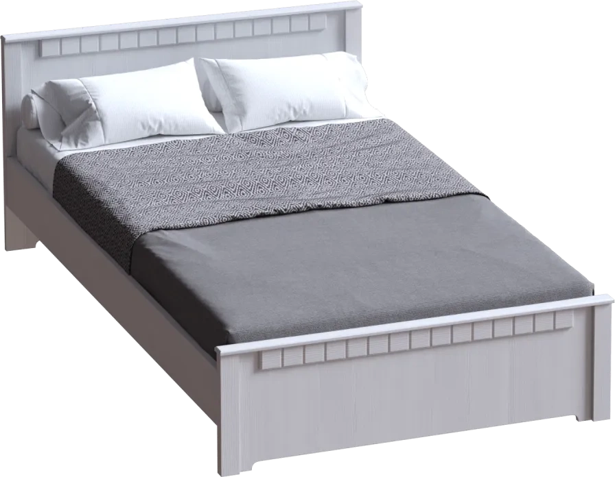 Кровать Прованс 160, двуспальная, бодега белая / патина премиум