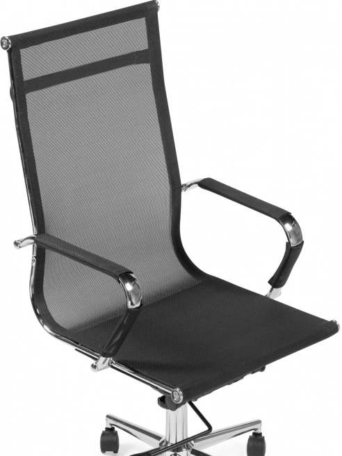 Компьютерное кресло Reus new, черная сетка / хром