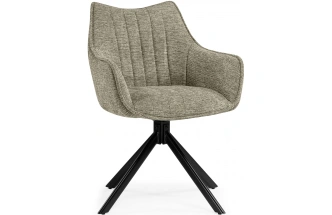 Стул Denever, поворотный, светло-серый / чёрный