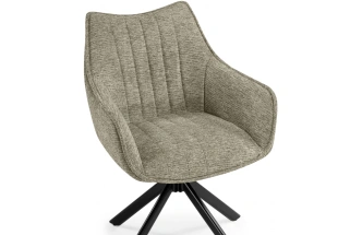 Стул Denever, поворотный, светло-серый / чёрный