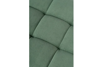 Барный табурет Лофт, микровелюр катания изумруд / черный матовый