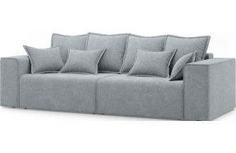 Диван прямой двухместный Венте, модель 035, Danco 995 (серый)