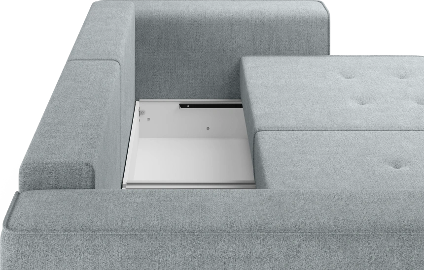 Диван прямой двухместный Венте, модель 035, Danco 995 (серый)