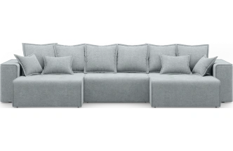 Диван П-образный трехместный Венте, модель 035, Danco 995 (серый)