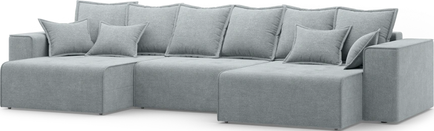 Диван П-образный трехместный Венте, модель 035, Danco 995 (серый)