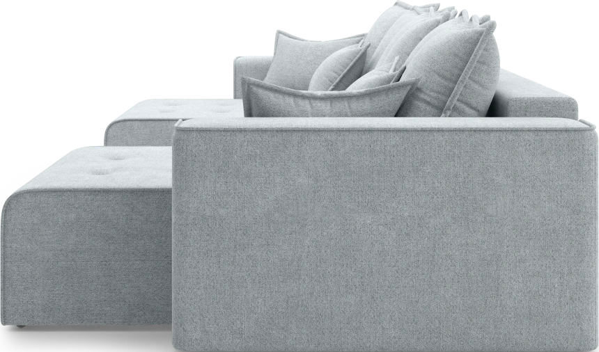 Диван П-образный трехместный Венте, модель 035, Danco 995 (серый)