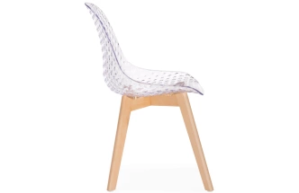 Стул Vart, пластиковый, clear / wood