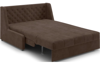 Диван прямой Ричмонд 140, модель 069, без подлокотников, Шоколадный (Ultra Chocolate)