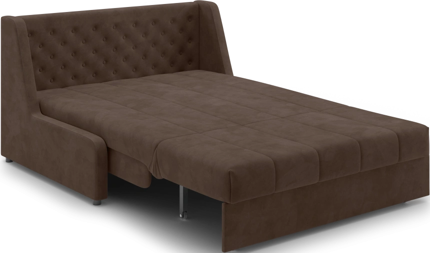 Диван прямой Ричмонд 140, модель 069, без подлокотников, Шоколадный (Ultra Chocolate)