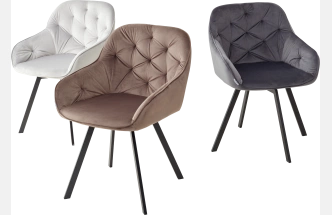 Стул Gale, поворотный, мягкий, Bluvel-03 light grey, велюр, черный каркас