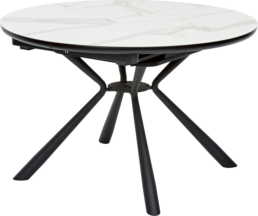 Кухонный стол раздвижной Voland, Bianco Tl-45 испанская керамика, Black 