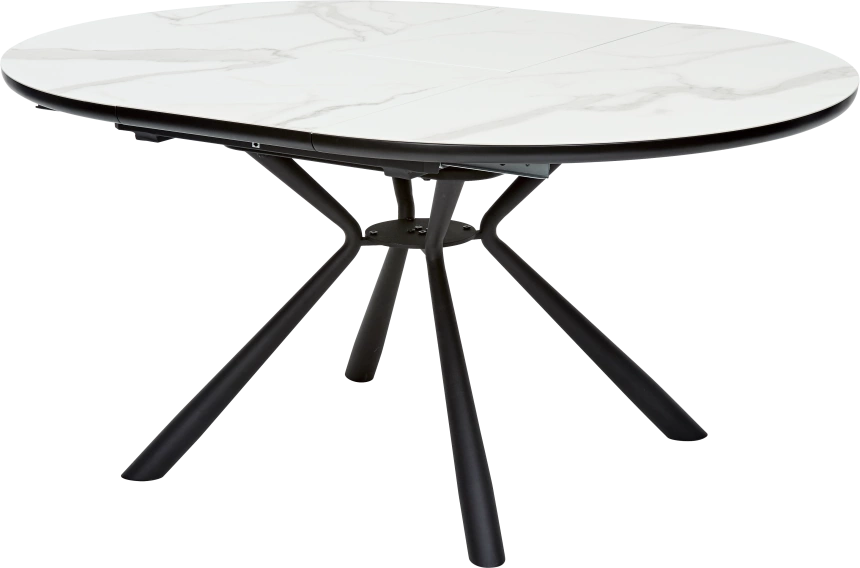 Кухонный стол раздвижной Voland, Bianco Tl-45 испанская керамика, Black 