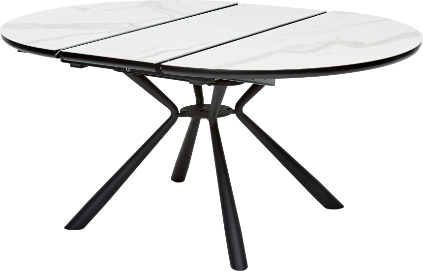 Кухонный стол раздвижной Voland, Bianco Tl-45 испанская керамика, Black 