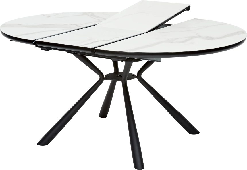 Кухонный стол раздвижной Voland, Bianco Tl-45 испанская керамика, Black 