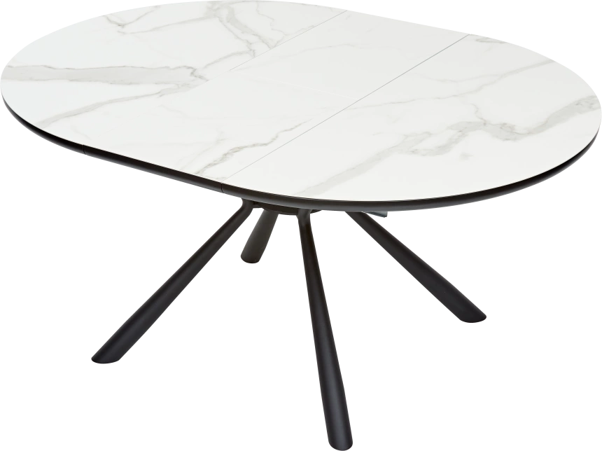Кухонный стол раздвижной Voland, Bianco Tl-45 испанская керамика, Black 