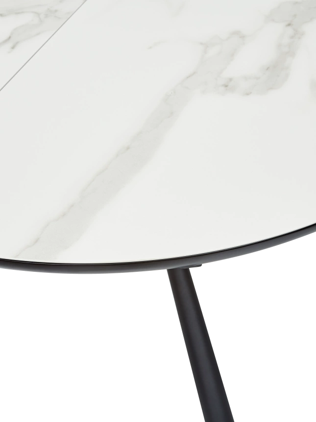 Кухонный стол раздвижной Voland, Bianco Tl-45 испанская керамика, Black 