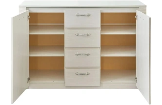 Комод 1395 Элана, большой, бодега белая