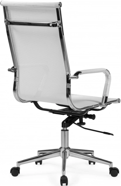 Компьютерное кресло Reus new, белая сетка / хром