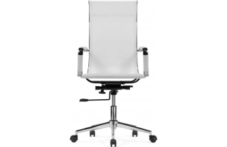 Компьютерное кресло Reus new, белая сетка / хром