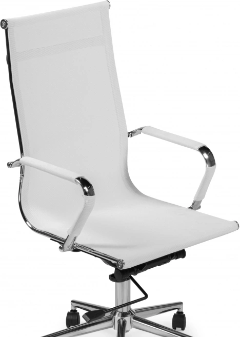 Компьютерное кресло Reus new, белая сетка / хром