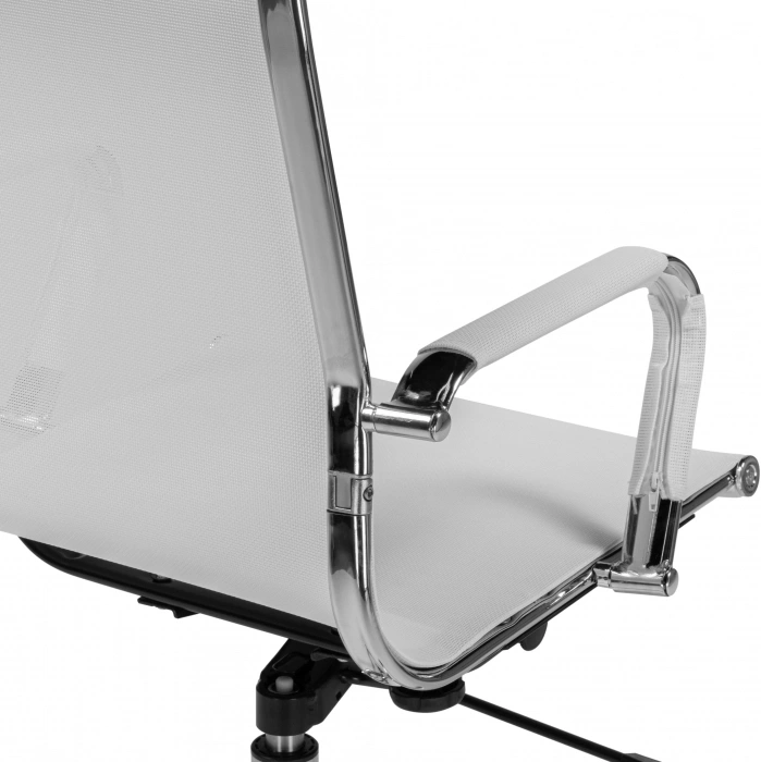 Компьютерное кресло Reus new, белая сетка / хром