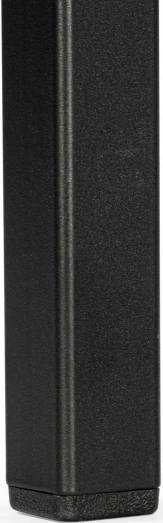 Барный табурет Лофт, экокожа черный / черный матовый