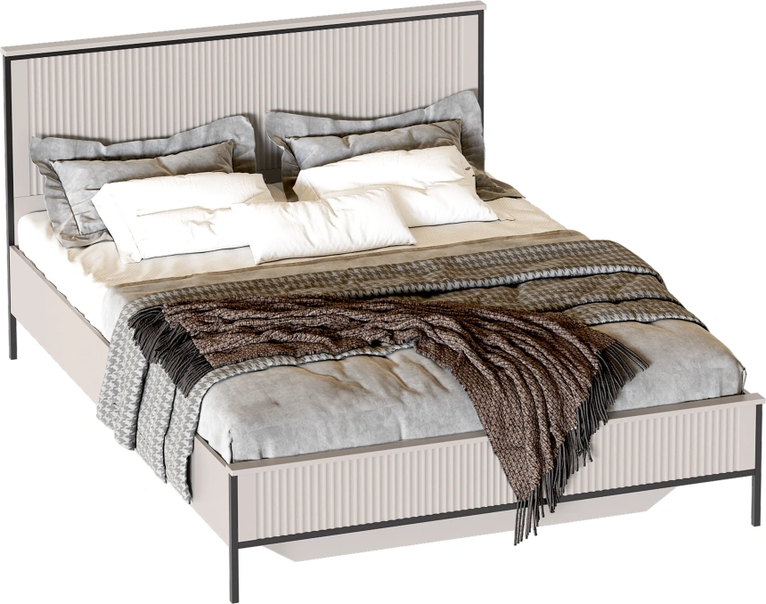 Кровать Нора 160, двуспальная, персидский жемчуг