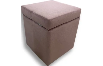 Банкетка-пуф № 20, с ящиком для хранения, альба роза