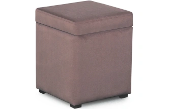 Банкетка-пуф № 20, с ящиком для хранения, альба роза