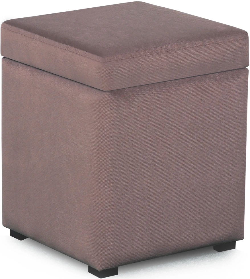 Банкетка-пуф № 20, с ящиком для хранения, альба роза