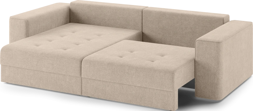 Диван угловой двухместный Конте, модель 036, Danco 130 (бежевый)