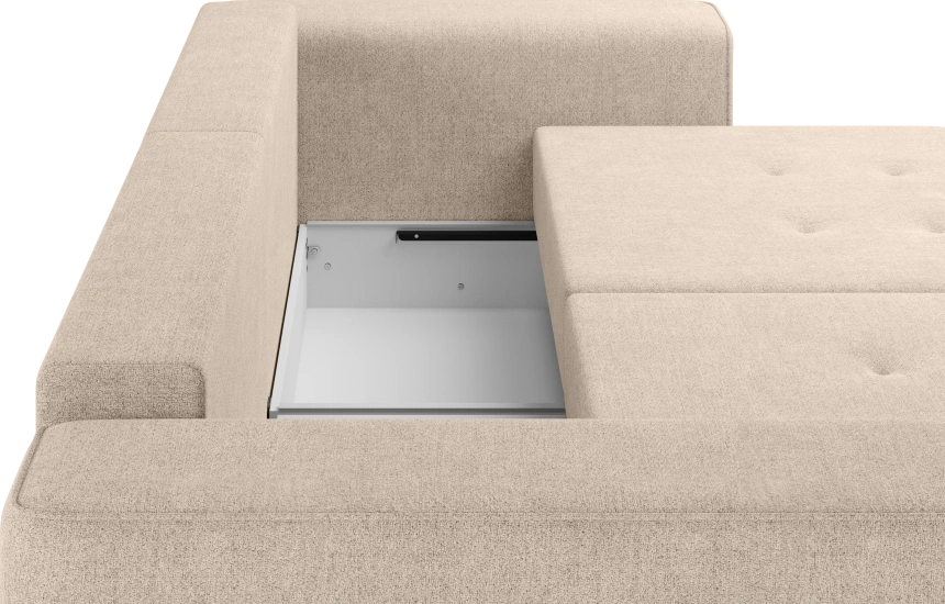 Диван угловой двухместный Конте, модель 036, Danco 130 (бежевый)