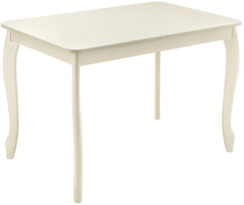 Кухонный обеденный раздвижной стол Амато, 106(136)х67х76, слоновая кость