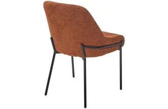 Стул Gavi, мягкий, Garna-001 коричневый, ткань, черный каркас