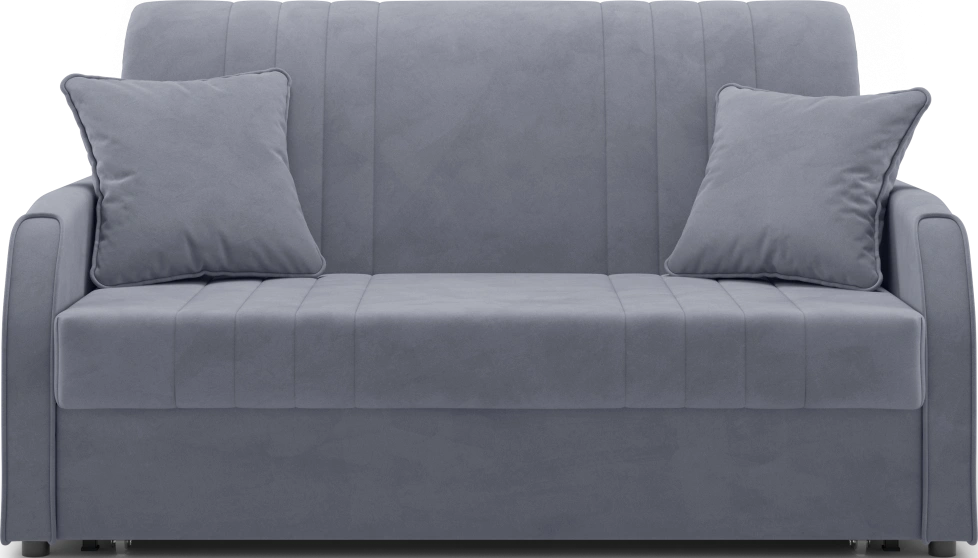 ​Диван прямой Сантос 140, модель 053, Velutto 32 (темно-серый)