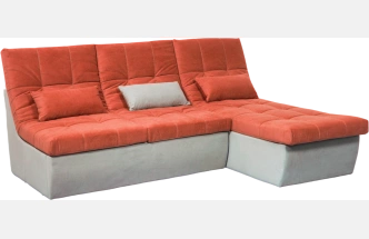 Диван прямой София 2, 228 на 170, ткань Catania flame, Catania cocoa